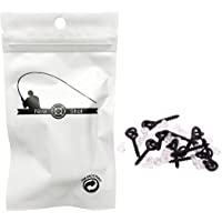 NEWSHOT 10 tornillos de cebo de pesca y 20 topes de gancho- soporte de anzuelo- para peg bielas- ojos de tornillo con…